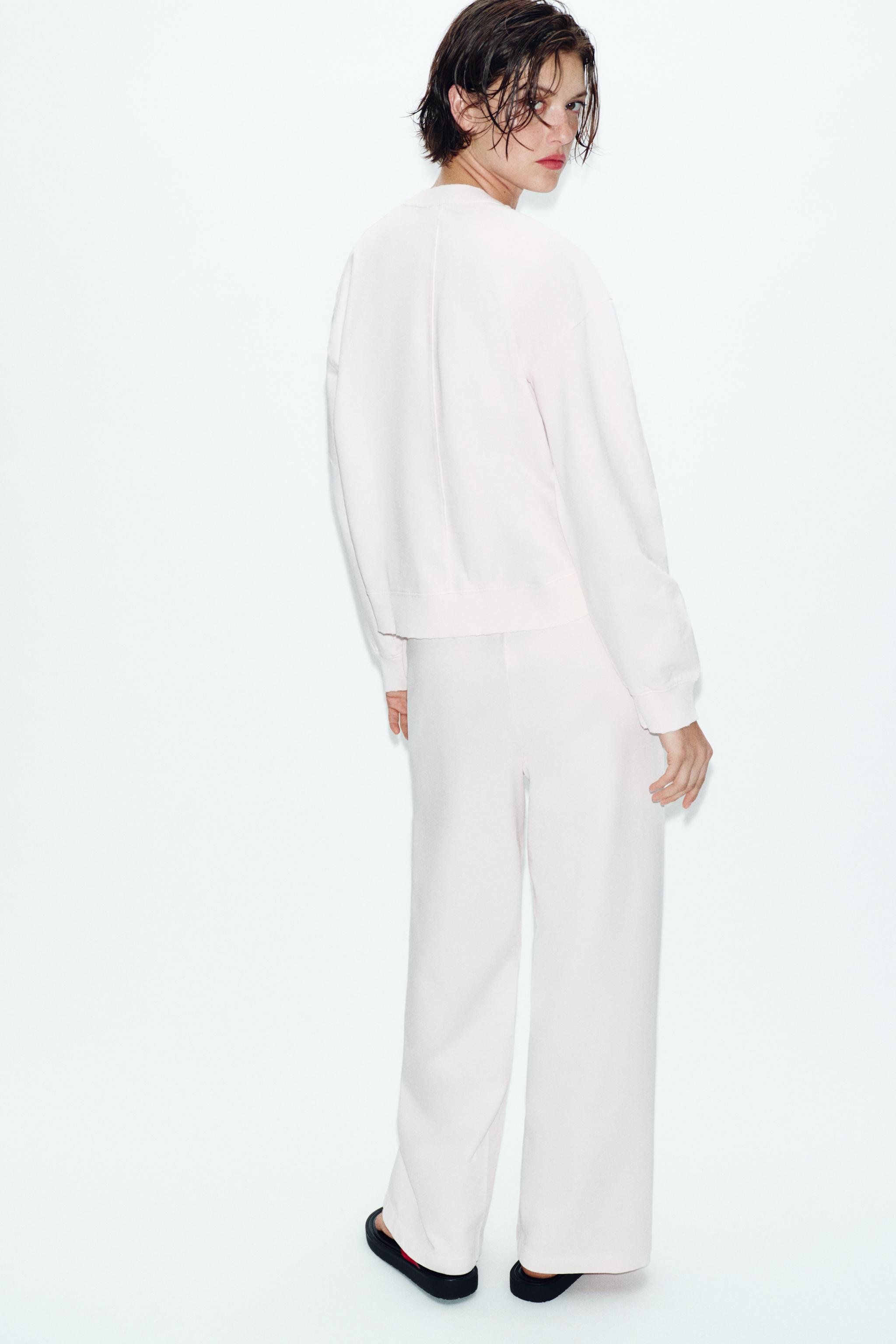 PANTALON LARGE EFFET DÉLAVÉ